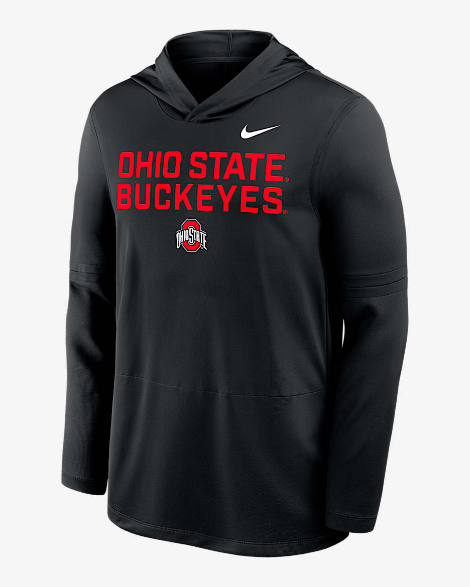 【NIKE】Ohio State Buckeyes Sideline Jersey Ohio State Buckeyes Sideline Coach Men's Nike Dri-FIT